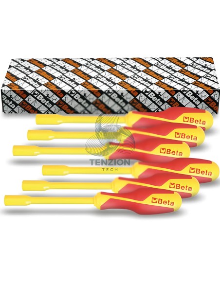 Set 6 Chiavi A Bussola Esagonali Con Impugnatura 5,5-13mm Isolate 1000V