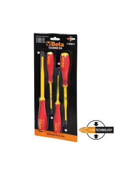 Set 4 Giraviti Intaglio 0,5x3-1,2x6,5mm Isolati 1000V
