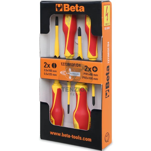 Set 4 Giraviti Per Viti Croce Phillips Intaglio Isolati 1000V