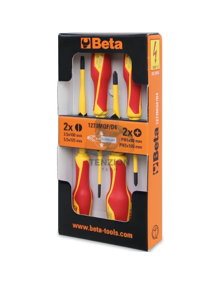Set 4 Giraviti Per Viti Croce Phillips Intaglio Isolati 1000V