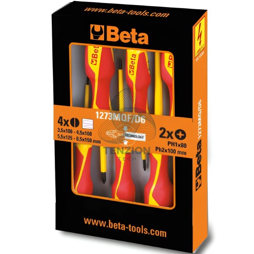 Set 6 Giraviti Per Viti Croce Phillips Intaglio Isolati 1000V
