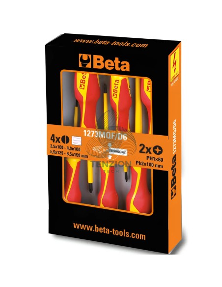 Set 6 Giraviti Per Viti Croce Phillips Intaglio Isolati 1000V