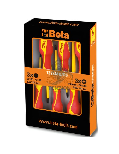 Set 6 Giraviti Per Viti Croce Phillips Intaglio Isolati 1000V