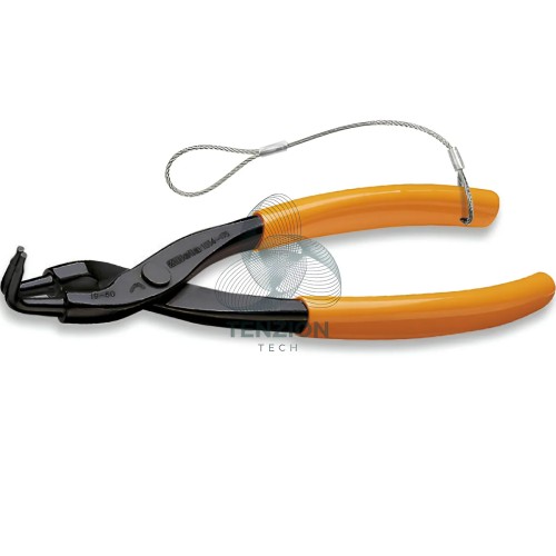 Pinza A Becchi Piegati 90° Per Anelli Elastici Fori 170mm Manici PVC Antiscivolo Con Sistema Anticaduta H-SAFE