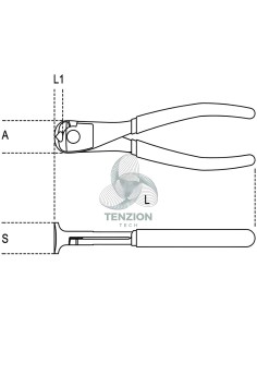Tronchese A Grande Effetto Taglienti Frontali Impugnatura Bimateriale Con Sistema Anticaduta H-SAFE 2