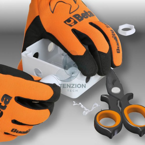 Forbice Per Elettricista Doppio Effetto Profili A Fresa Acciaio Inox Rivestito DLC Con Sistema Anticaduta H-SAFE