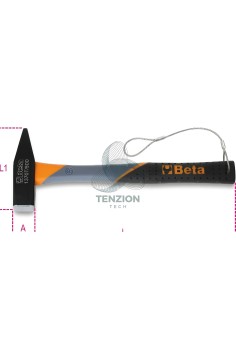 Martello Tipo Tedesco Per Meccanici Manico Fibra Con Sistema Anticaduta H-SAFE 2