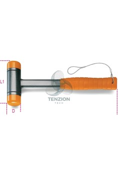 Mazzuola Antirimbalzo Con Battenti Intercambiabili Sistema Anticaduta H-SAFE 2