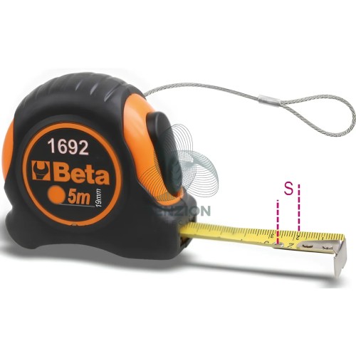 Flessometro Cassa ABS Antiurto Nastro Acciaio Classe Precisione II Con Sistema Anticaduta H-SAFE