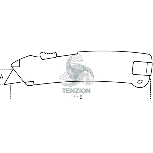 Cutter Lama Retrattile Con 2 Lame Sistema Anticaduta H-SAFE