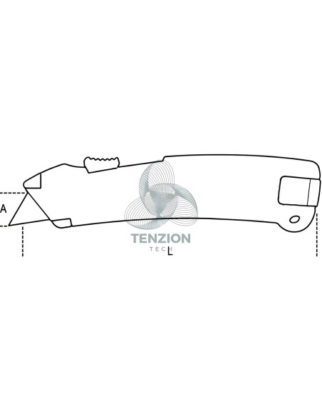 Cutter Lama Retrattile Con 2 Lame Sistema Anticaduta H-SAFE