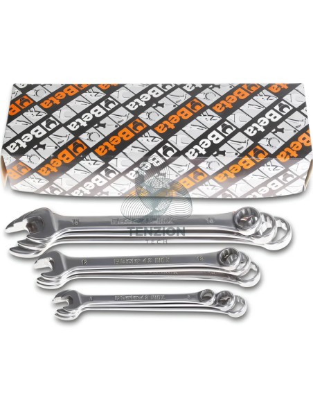 Set 11 Chiavi Combinate Acciaio Inox 6-19mm