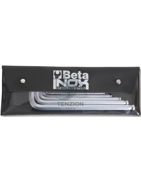 Set 6 Chiavi Maschio Esagonali Piegate Con Estremità Sferica Acciaio Inox 2,5-8mm