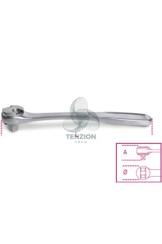 Cricchetto Reversibile Attacco Quadro Maschio 1/2" Acciaio Inox