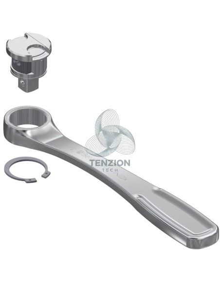 Cricchetto Reversibile Attacco Quadro Maschio 1/2" Acciaio Inox