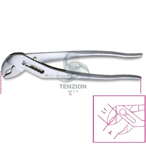 Pinza Regolabile Cerniera Chiusa Acciaio Inox