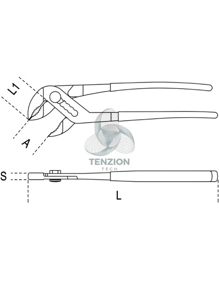 Pinza Regolabile Cerniera Chiusa Acciaio Inox