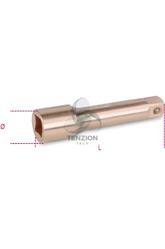 Prolunga Attacco Quadro Maschio Femmina 3/8" 75mm Antiscintilla 2
