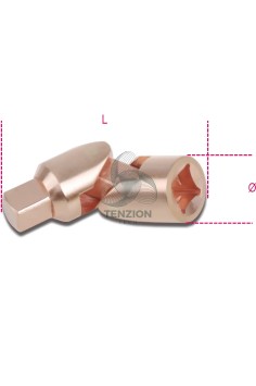 Snodo Attacco Quadro Maschio Femmina 1/2" Antiscintilla