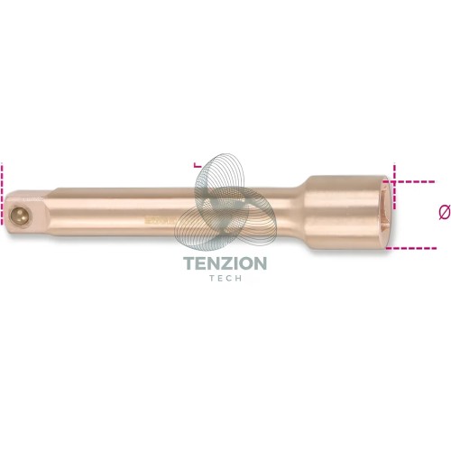 Prolunga Attacco Quadro Maschio Femmina 3/4" 200mm Antiscintilla