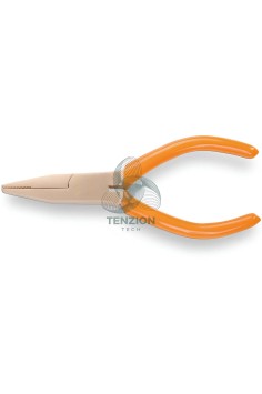 Pinza A Becchi Piatti Lunghissimi Dritti Zigrinati Antiscintilla