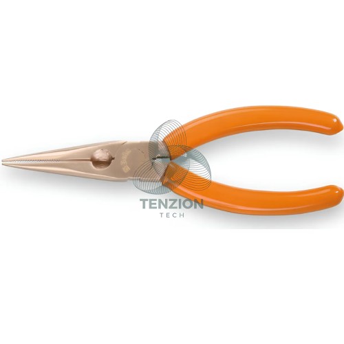 Pinza A Becchi Mezzotondi Lunghissimi Dritti Zigrinati Antiscintilla