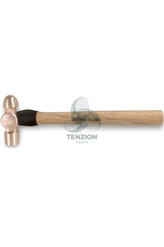 Martello Testa Tonda Penna Sferica Per Calderai Lattonieri Manico Legno 340g Antiscintilla