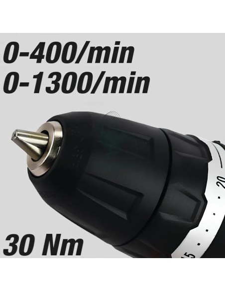 Kit Trapano Avvitatore Ultracompatto 12V 30Nm Batterie 2x2Ah E Caricabatterie