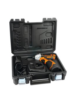 Kit Avvitatore A Impulsi Reversibile 1/4" 12V 80Nm Batterie 2x2Ah E Caricabatterie 2