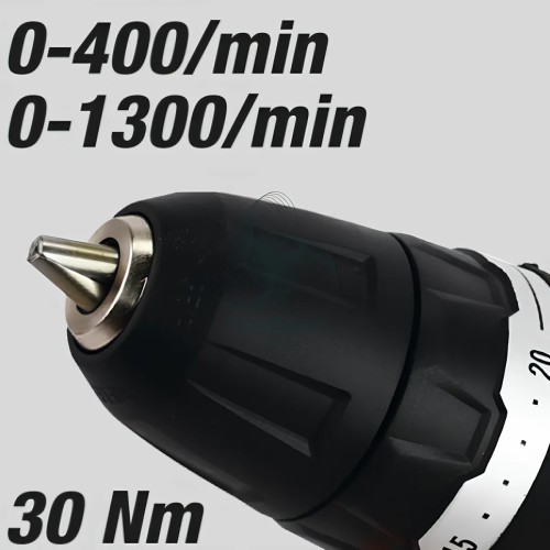 Kit Trapano Avvitatore 12V 30Nm E Avvitatore A Impulsi 1/4" 12V 80Nm Batterie 2x2Ah E Caricabatterie