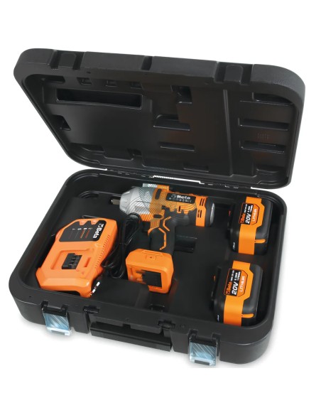 Kit Avvitatore A Impulsi Reversibile Brushless 1/2" 20V 1200Nm Batterie 2x6Ah E Caricabatterie