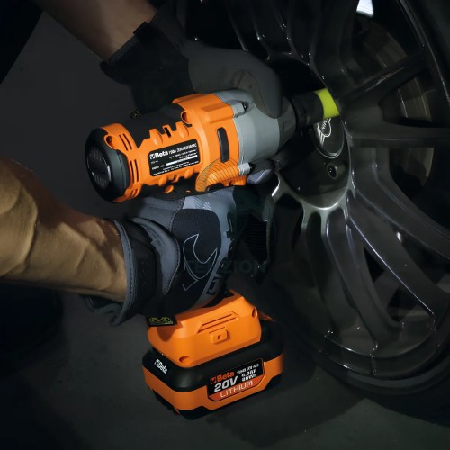 Kit Avvitatore A Impulsi Reversibile Brushless 1/2" 20V 1200Nm Batterie 2x6Ah E Caricabatterie