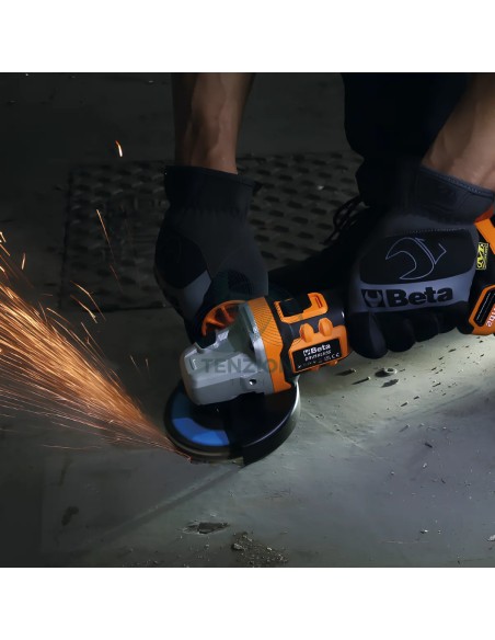 Kit Smerigliatrice Angolare Brushless Ø125/115mm 20V Batterie 2x4Ah E Caricabatterie