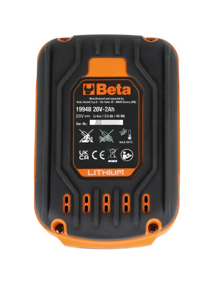 Batteria Ioni Litio 20V 2Ah Per Utensili Beta