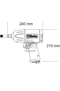 Avvitatore Pneumatico Reversibile Materiale Composito 3/4" 2100Nm 2