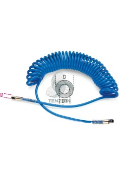 Spirale Poliuretano 95 Shore Estensibile 9m 1/4" 2