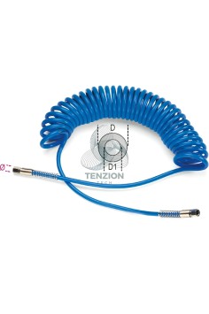 Spirale Poliuretano 95 Shore Estensibile 15m 1/4" 8x12mm 2