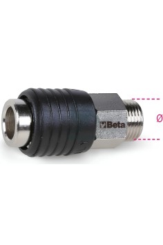 Raccordo Universale A Sfera Filettato Maschio Gas Cilindrico BSP 2