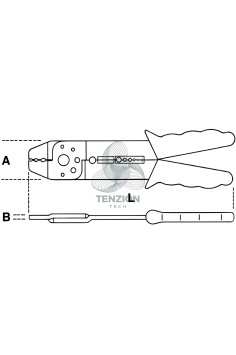 Pinza Per Capicorda Non Isolati Chiusi Modello Standard 0-8mm² 2
