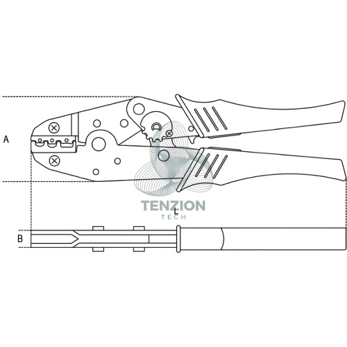 Pinza Per Capicorda Preisolati Con Regolatore Di Pressione 0,5-6mm²
