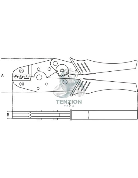 Pinza Per Capicorda Preisolati Con Regolatore Di Pressione 0,5-6mm²