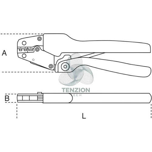 Pinza Grande Effetto Per Capicorda Non Isolati 0,5-6mm²