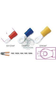 Terminali Preisolati Ad Occhiello 100Pz