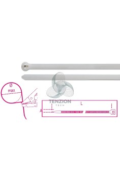 Fascette Nylon Con Dente Acciaio Colore Naturale 100Pz