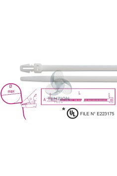Fascette Nylon Ad Inserzione Colore Naturale 100Pz