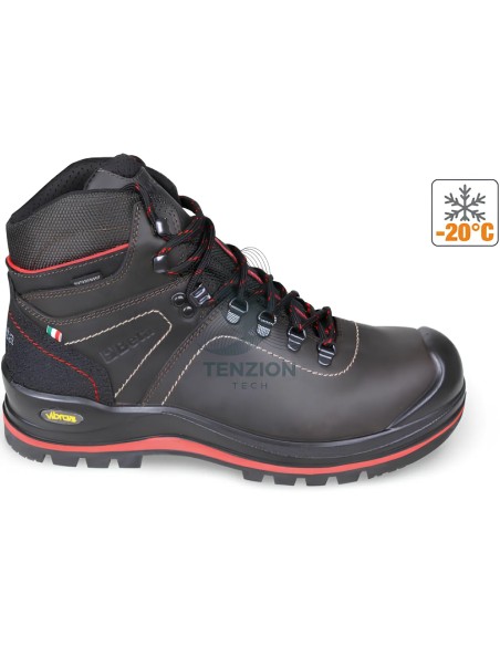 Scarpe Antinfortunistiche Alte Pelle Pieno Fiore Ingrassata Idrorepellente Heavy Duty S3 HRO HI CI WR SRC