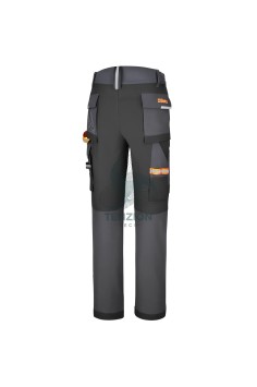 Pantalone Da Lavoro Multitasche Elasticizzato 4-Way Stretch Slim Fit 2