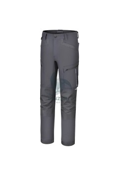 Pantalone Da Lavoro Multitasche Elasticizzato Con Graphene Grigio Slim Fit