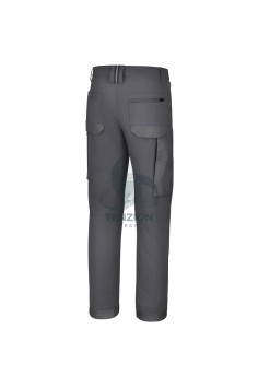 Pantalone Da Lavoro Multitasche Elasticizzato Con Graphene Grigio Slim Fit 2