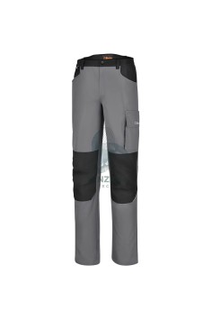 Pantalone Da Lavoro Multitasche Elasticizzato Mechanical Stretch Ripstop Grigio Regular Fit